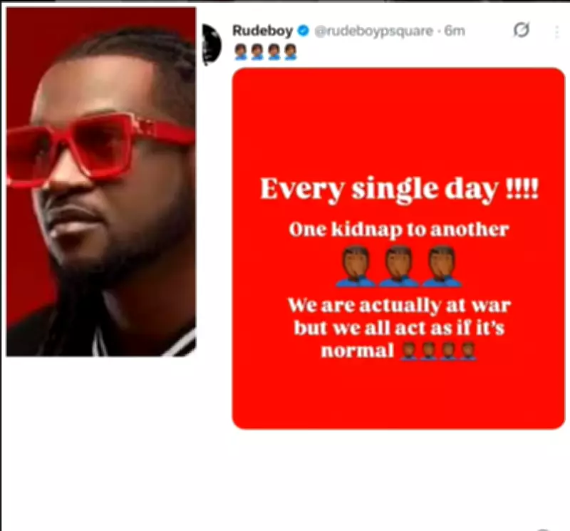 Rudeboy Laments Rising Insecurity, Says Nigeria at War Over Kidnappings