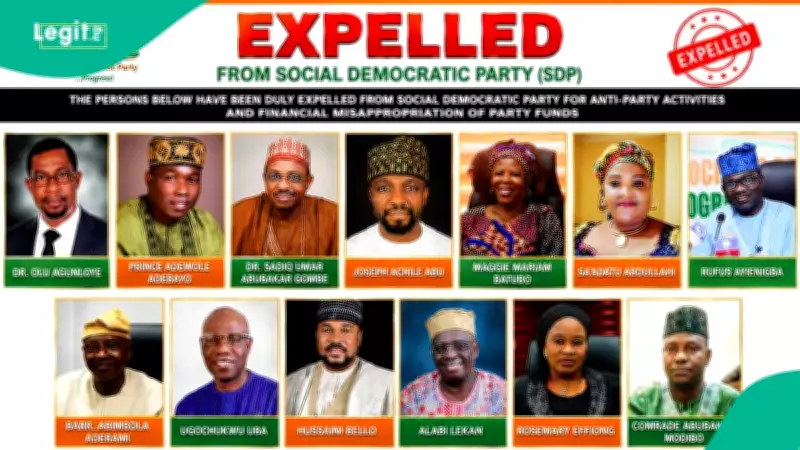 SDP Expels 13 Members After 2026 National Convention in Abuja