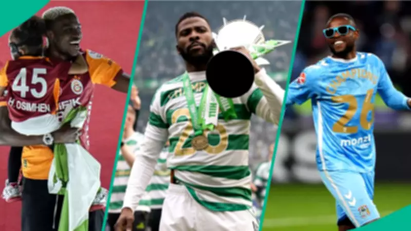 Super Eagles Stars Osimhen, Iheanacho, Others Win 2025/26 European League Titles