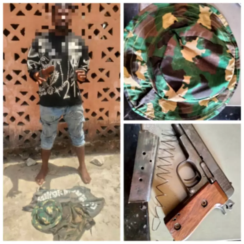 Suspected Cultist Arrested with Firearm and Military Camouflage in Niger State