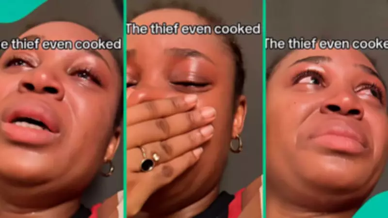 Thief Empties Lady's House, Cooks Jollof Rice, Eats to Satisfaction Before Leaving