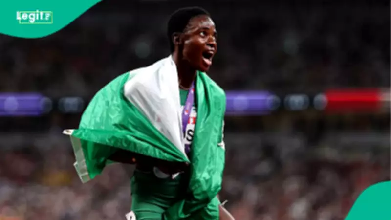Tobi Amusan Gold Medal: Old Nigerian Anthem Plays in Ghana