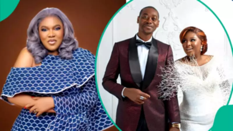 Toyin Abraham Visits Lateef Adedimeji and Wife, Video of Her Greeting Goes Viral