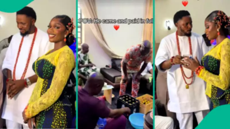 Woman Shares Joy as Man Pays Bride Price in Full, Video Goes Viral