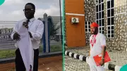 27-Year-Old PhD Holder Protests Unemployment on Street in Nigeria