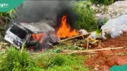 Five Dead, Ten Injured in Ogun Bus Crash and Fire Incident