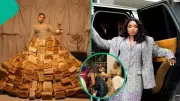 Queen Mercy Atang Reveals Interviewers Ate Her AMVCA Bread Outfit