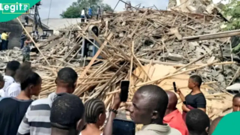 3-Storey Building Collapses in Port Harcourt, Workers Trapped