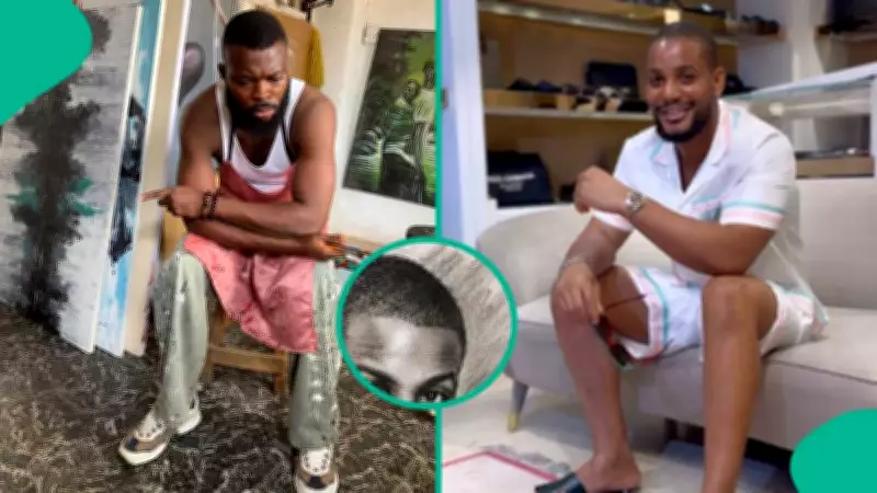 Artist Creates Charcoal Sketch of Alexx Ekubo, Mourns Late Nollywood Star