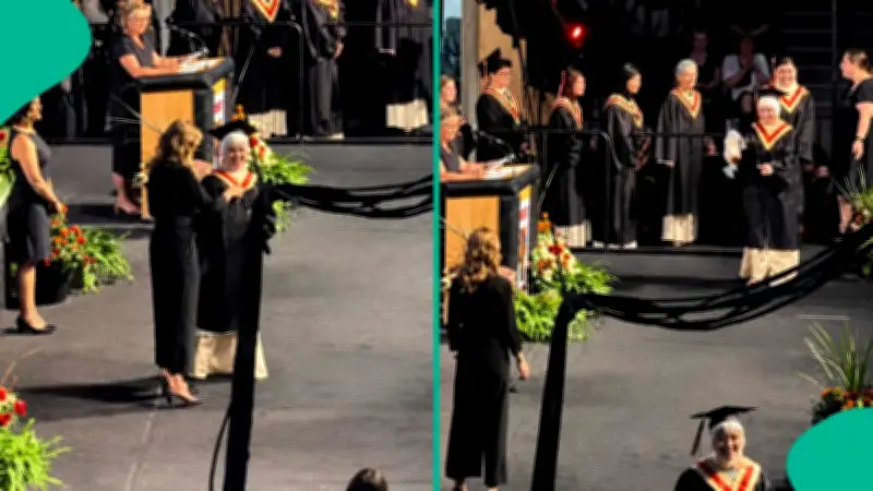 Canada College Official Removes Palestinian Scarf From Graduating Student