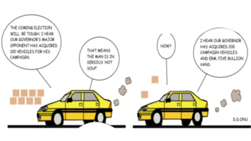 Cartoon Highlights Political Tensions in Nigeria's Current Affairs