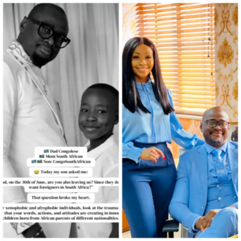 Congolese man married to South African woman addresses xenophobia after son's question