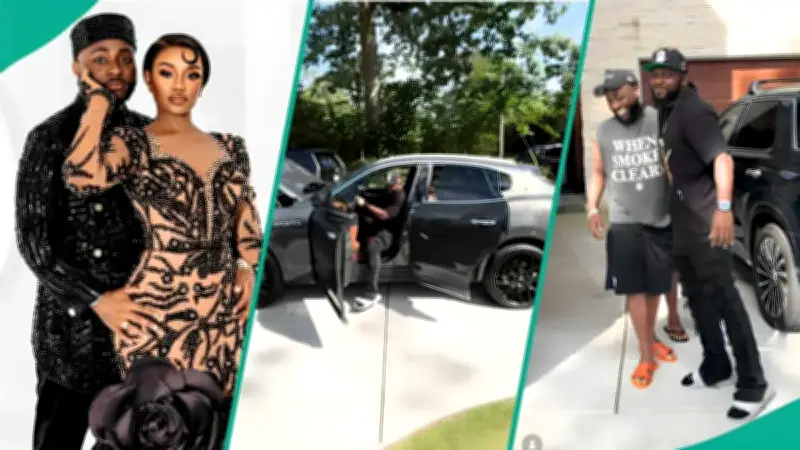 Davido gifts Chioma's PA Maserati worth over N100m, he reacts