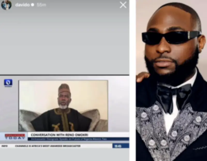 Davido Mocks Reno Omokri Over Delayed Mexico Ambassador Resumption
