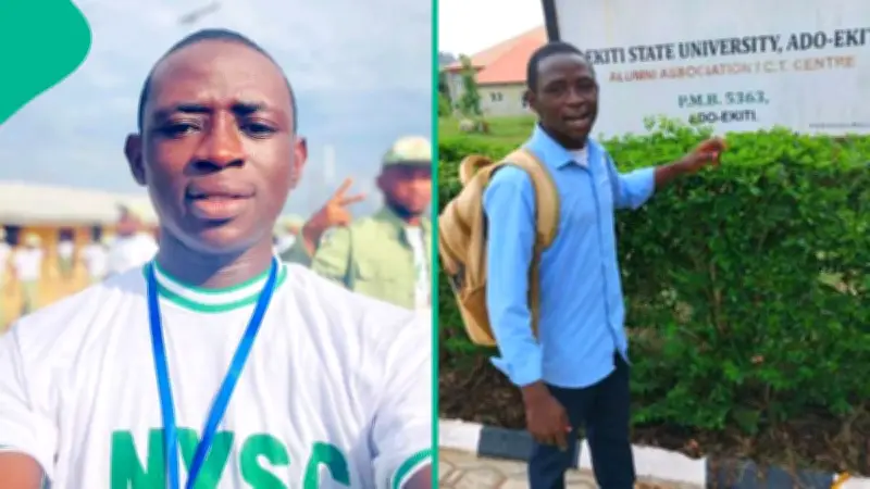 EKSU First Class Graduate Who Wore Bathroom Slippers to Matriculation Begins NYSC