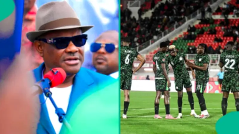 FCT Minister Wike Blasts Super Eagles Over World Cup Failure, Tells Yobo to Deliver Message
