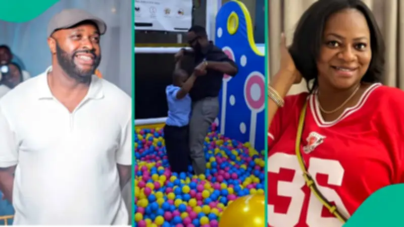 Femi Adebayo's Heartwarming Video with Estranged Wife's Son Sparks Reactions