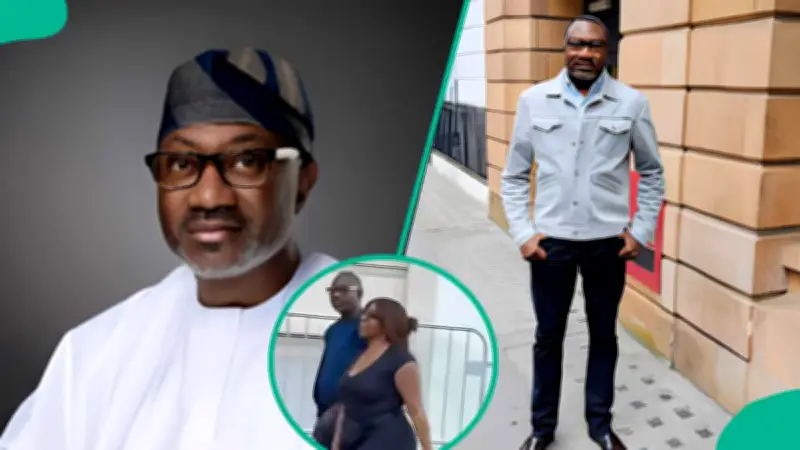 Femi Otedola Spotted on London Street with Mystery Lady Sparks Reactions