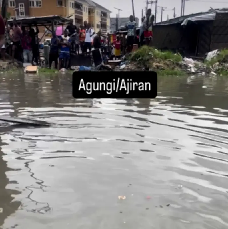 Flood Submerges Car in Lekki After Heavy Downpour, Owner Laments