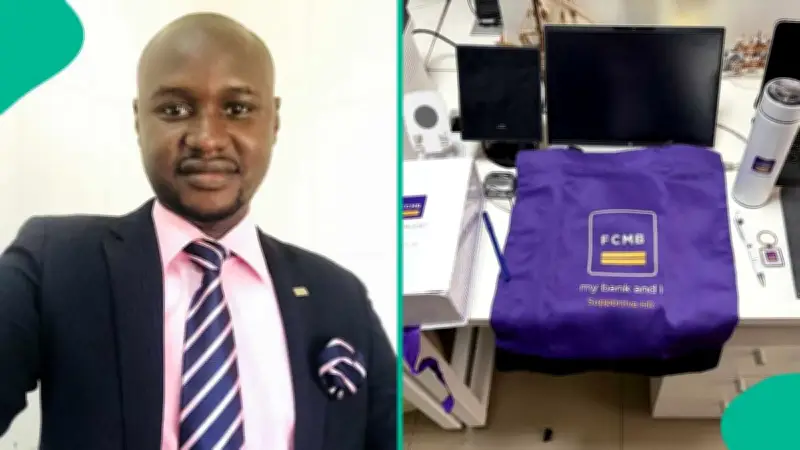 Former FCMB Banker Returns After 7 Years, Shows Welcome Pack