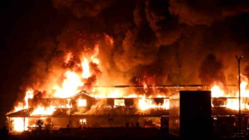 High-Tension Cable Fire Destroys Supermarket in Kwara