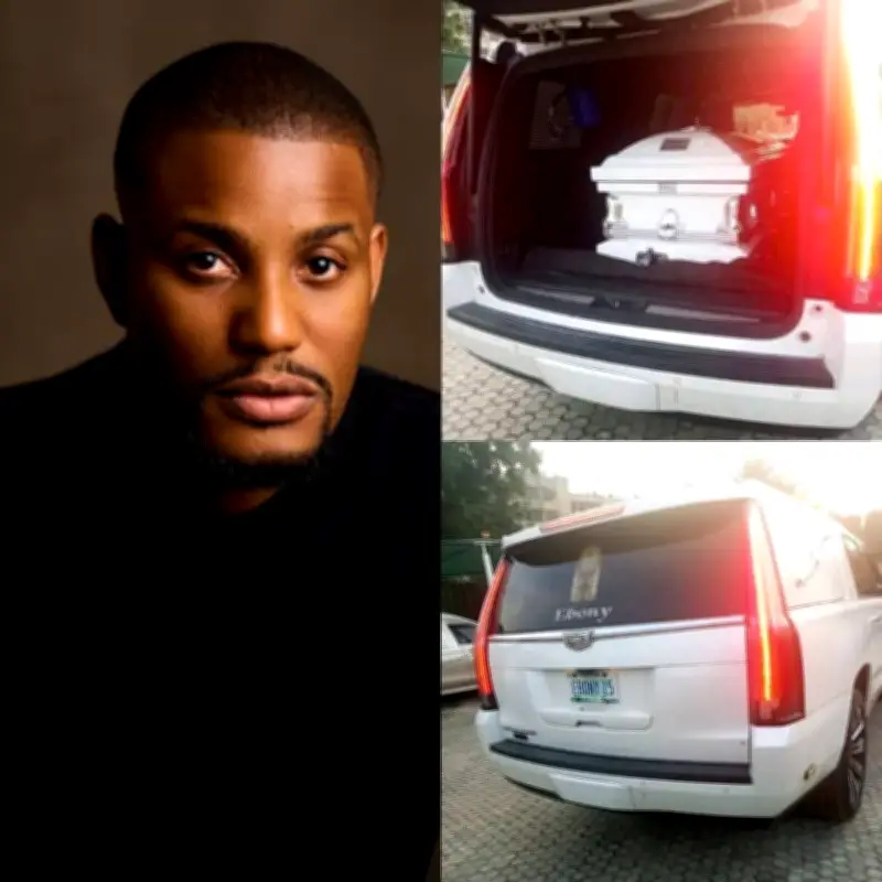 IK Ogbonna Leads Mourners as Alex Ekubo's Body Arrives Hometown Arochukwu for Funeral