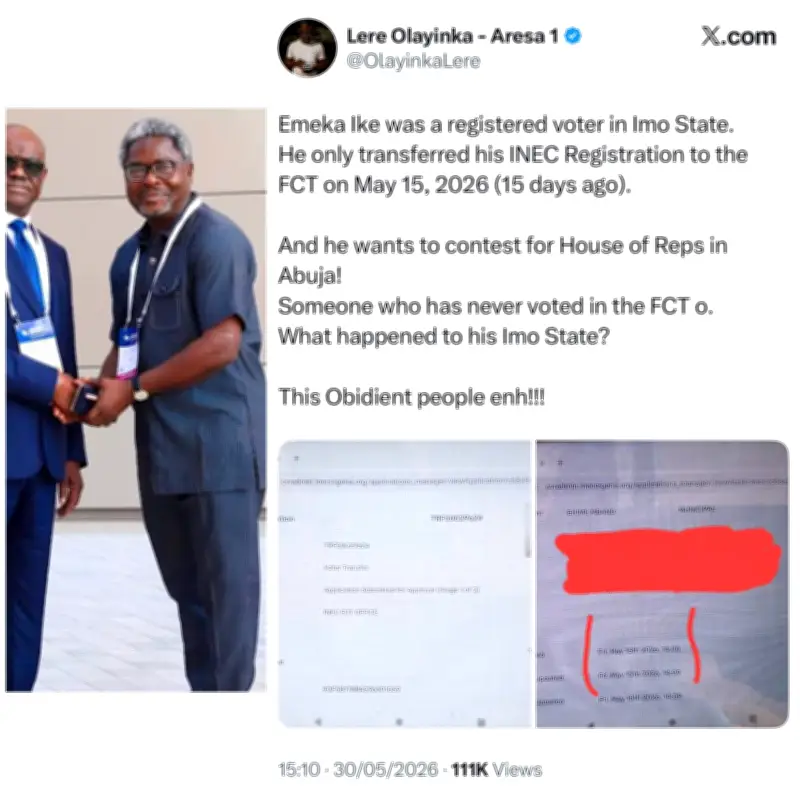 INEC Identifies Account in Voter Data Leak Involving Lere Olayinka and Emeka Ike