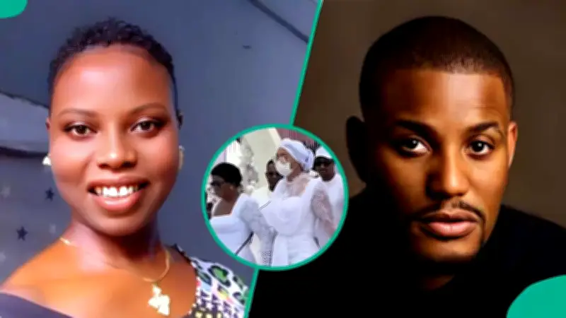 Lady Questions Alexx Ekubo's Wife's Outfit at Burial Sparks Debate
