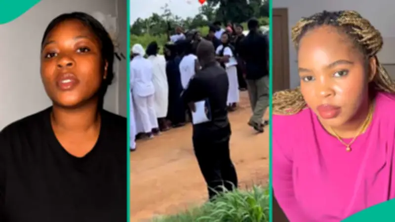 Lady Shares Heartbreaking Experience at Monique Pearls' Burial in Viral Video