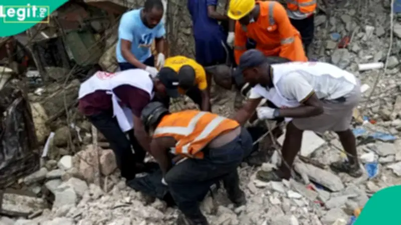 Lagos Collapse Death Toll Rises to 9, 26 Rescued as Rescue Ops Continue