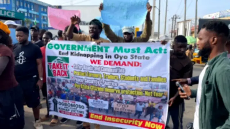 Lagosians Protest for Release of Abducted School Children in Oyo
