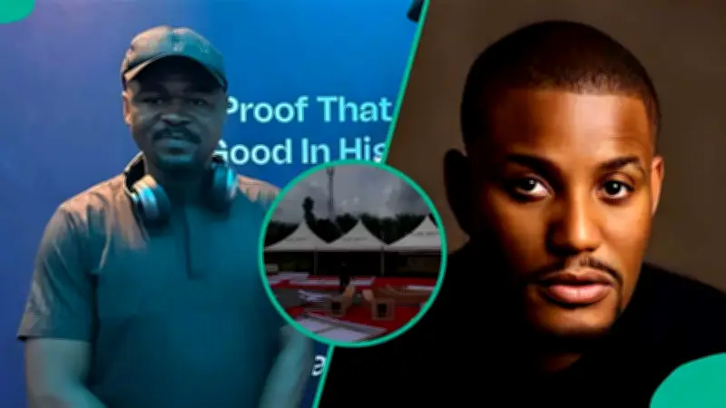 Man Shares Rare Video of Alexx Ekubo's Burial Setup in Hometown, Sparks Reactions