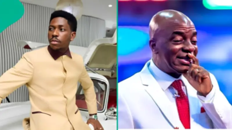 Moses Bliss' Swift Kneel to Bishop Oyedepo Sparks Online Controversy