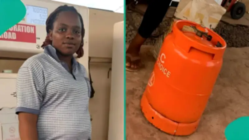 Nigerian Lady Buys 10kg Cooking Gas, Reveals Price Paid at Filling Station