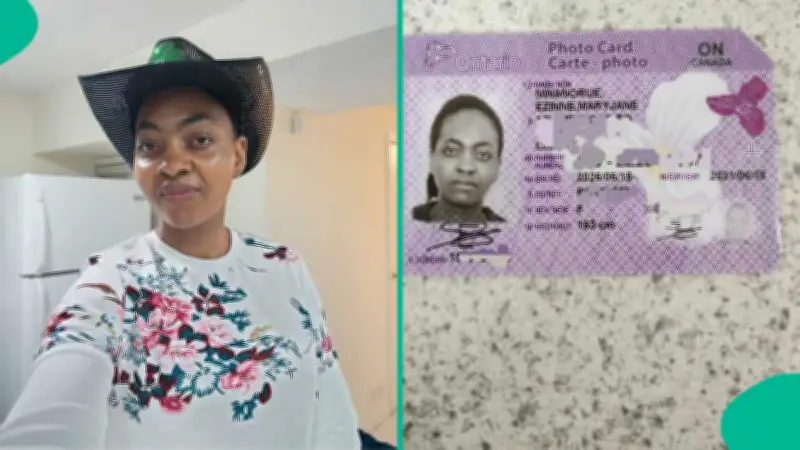 Nigerian Mum of 3 in Canada Celebrates First Valid ID Card, Hails God