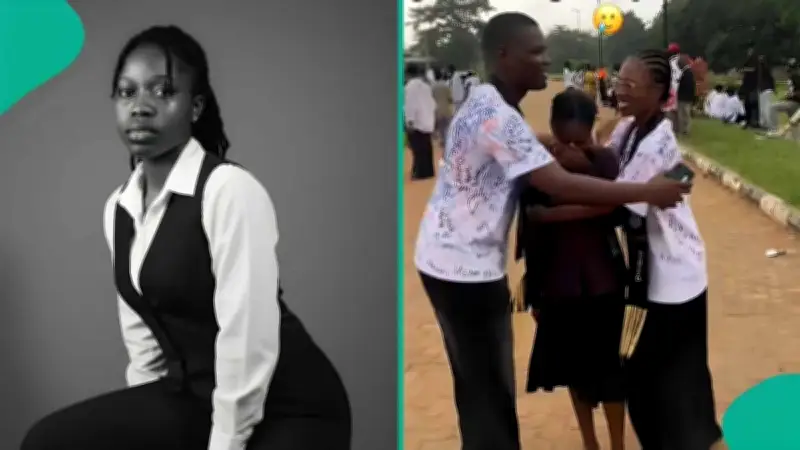 Nigerian Student Cries as Friends Graduate Ahead of Her, Clarifies She Didn't Fail