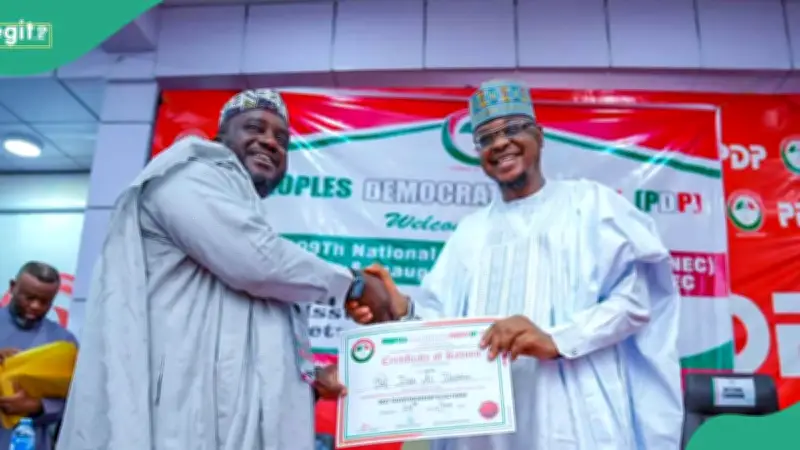 PDP Presents Certificate of Return to Pantami as Gombe Governorship Candidate