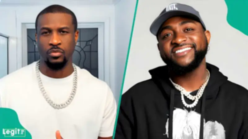 Peter Okoye Responds to Davido's Praise for New Song 'I Can't Look Away'