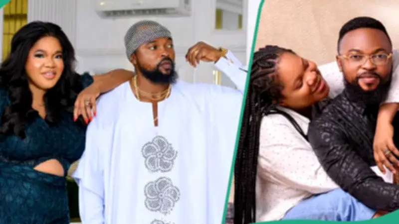Toyin Abraham's Husband's Reaction to Her Owambe Praise Song Sparks Reactions