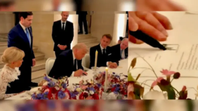 Trump Signs US-Iran Agreement at Versailles to End War