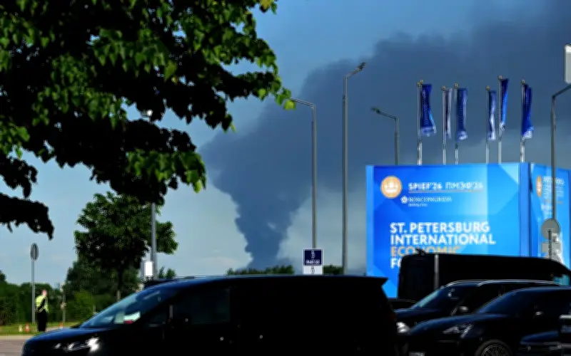 Ukrainian Drones Strike Saint Petersburg as Economic Forum Opens