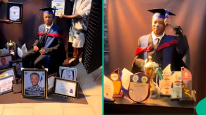 UNIPORT SUG President Graduates, Displays Certificates and Awards