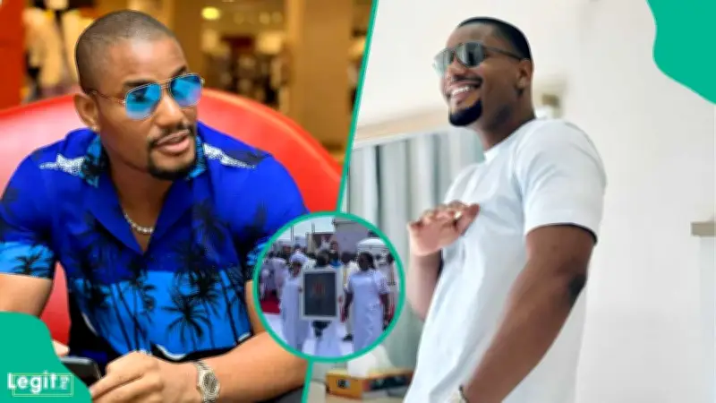 Videos from Alexx Ekubo's burial spark emotional reactions online