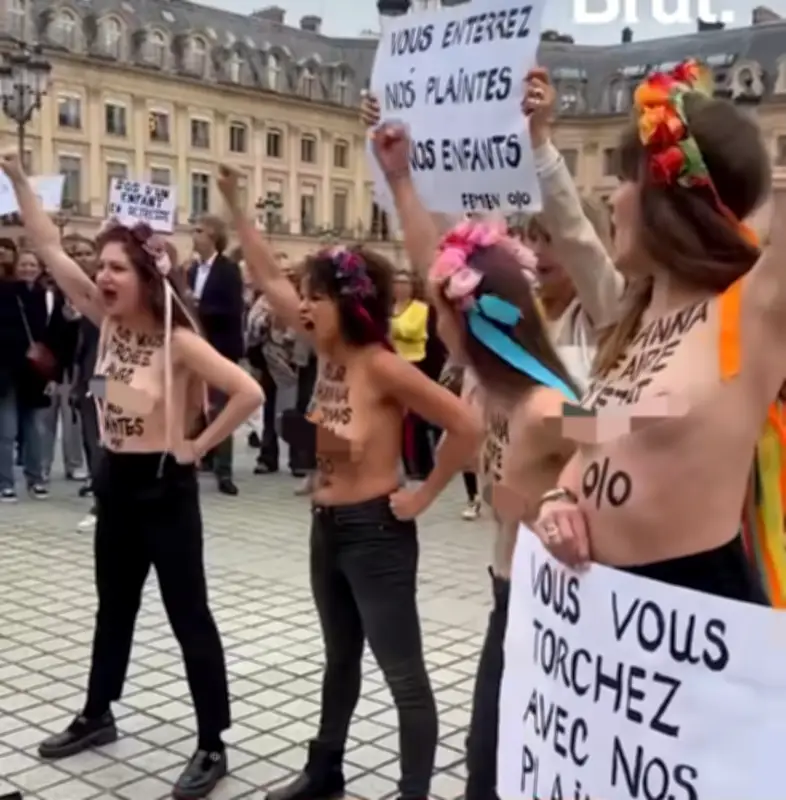 Women in Paris Strip to Protest After Murder of 11-Year-Old Girl