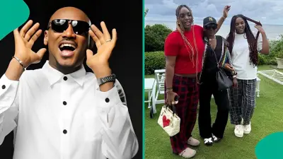 2Baba Reacts to Daughters' Musical Video with Annie Idibia