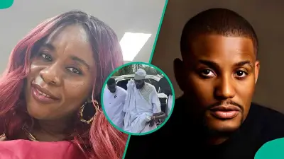 Abroad Nurse Questions E-Money's Outfit at Alexx Ekubo's Burial, Reactions Trail