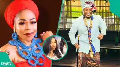 Shaffy Bello Walks Away After Interviewer Stops Her at Alexx Ekubo's Service of Songs
