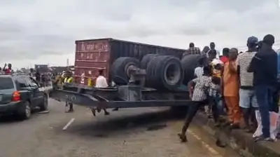 Truck Driver Dies in Lagos Ijegun Crash, Motor Boy Survives