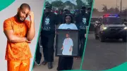 Alexx Ekubo's Body Leaves Morgue for Arochukwu Amid Emotional Procession