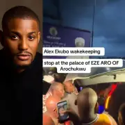 Arochukwu Monarch Hints at Alex Ekubo's Wife Pregnancy During Funeral